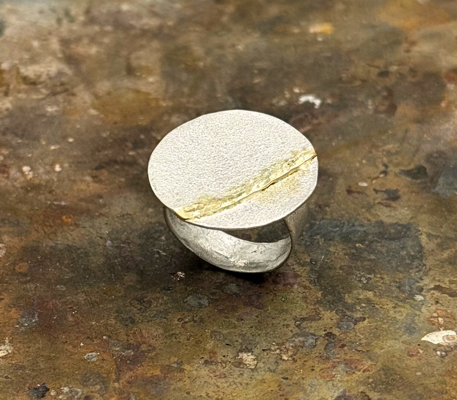 anello kintsugi tondo