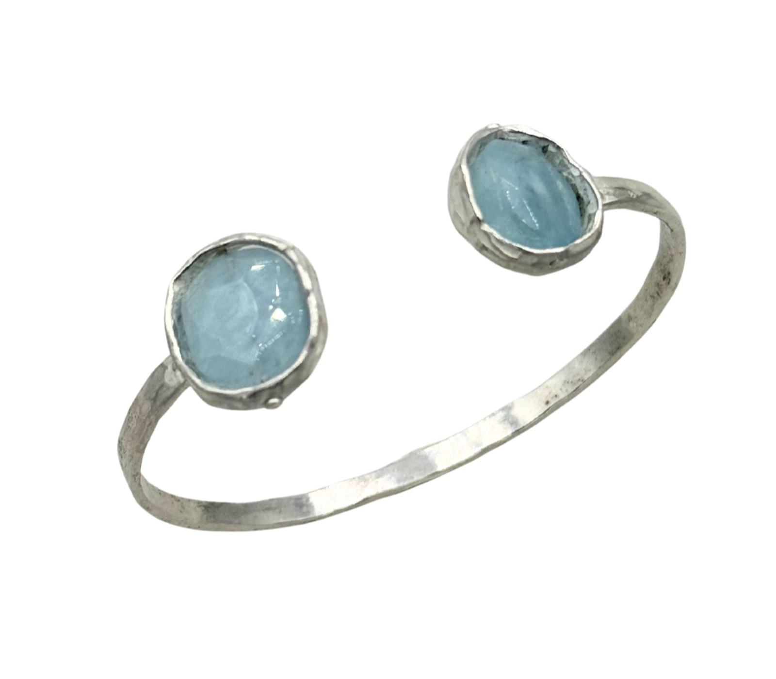 bracciale argento con acquamarina