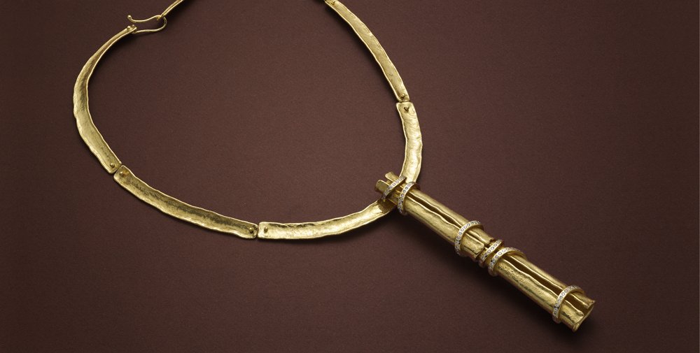 Collier e pendente spilla Bamboo.