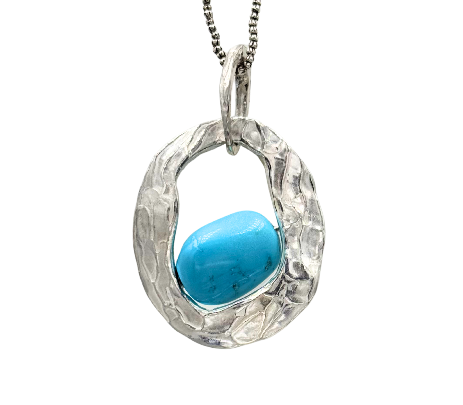 pendente in argento con turchese