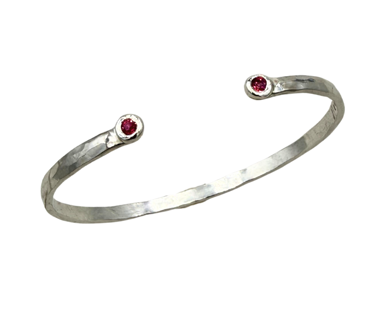 bracciale argento con i rubini