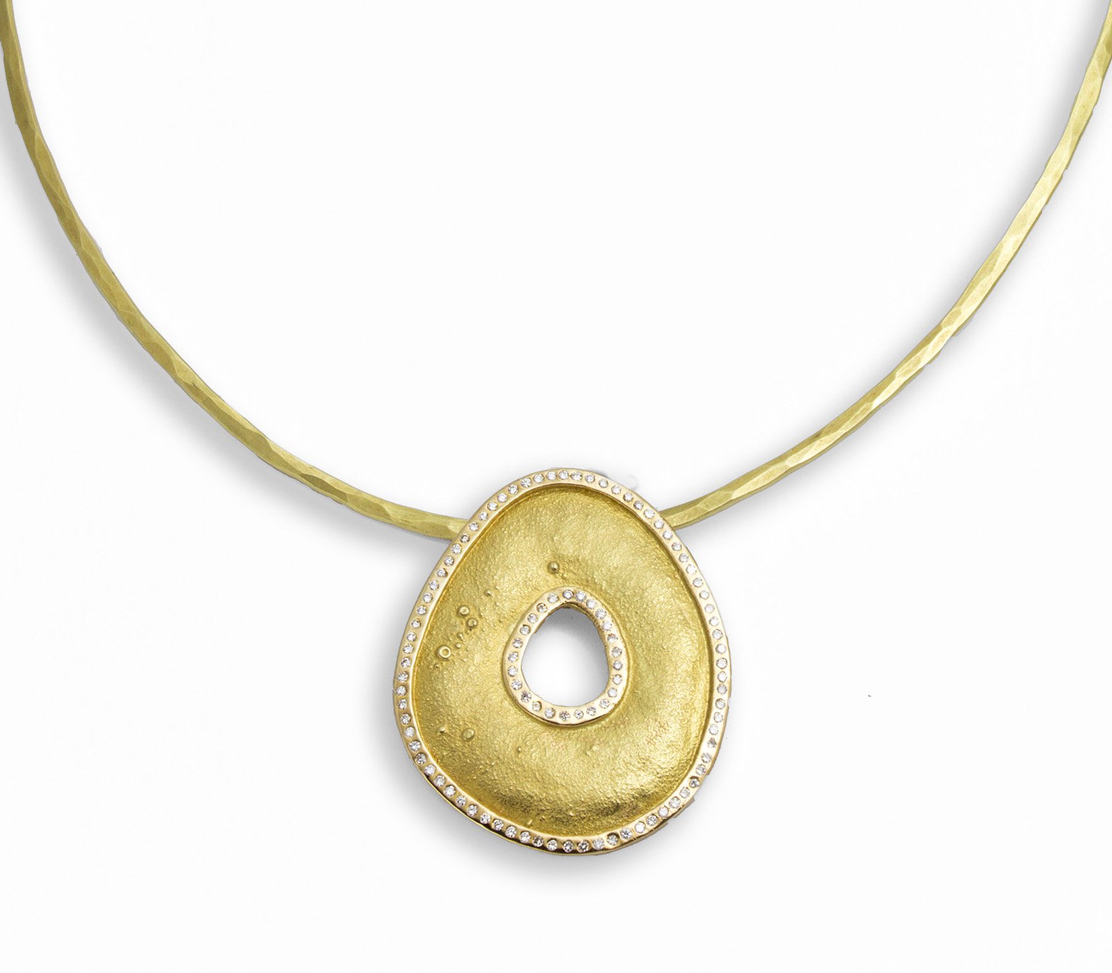 pendente Atollo in oro e diamanti