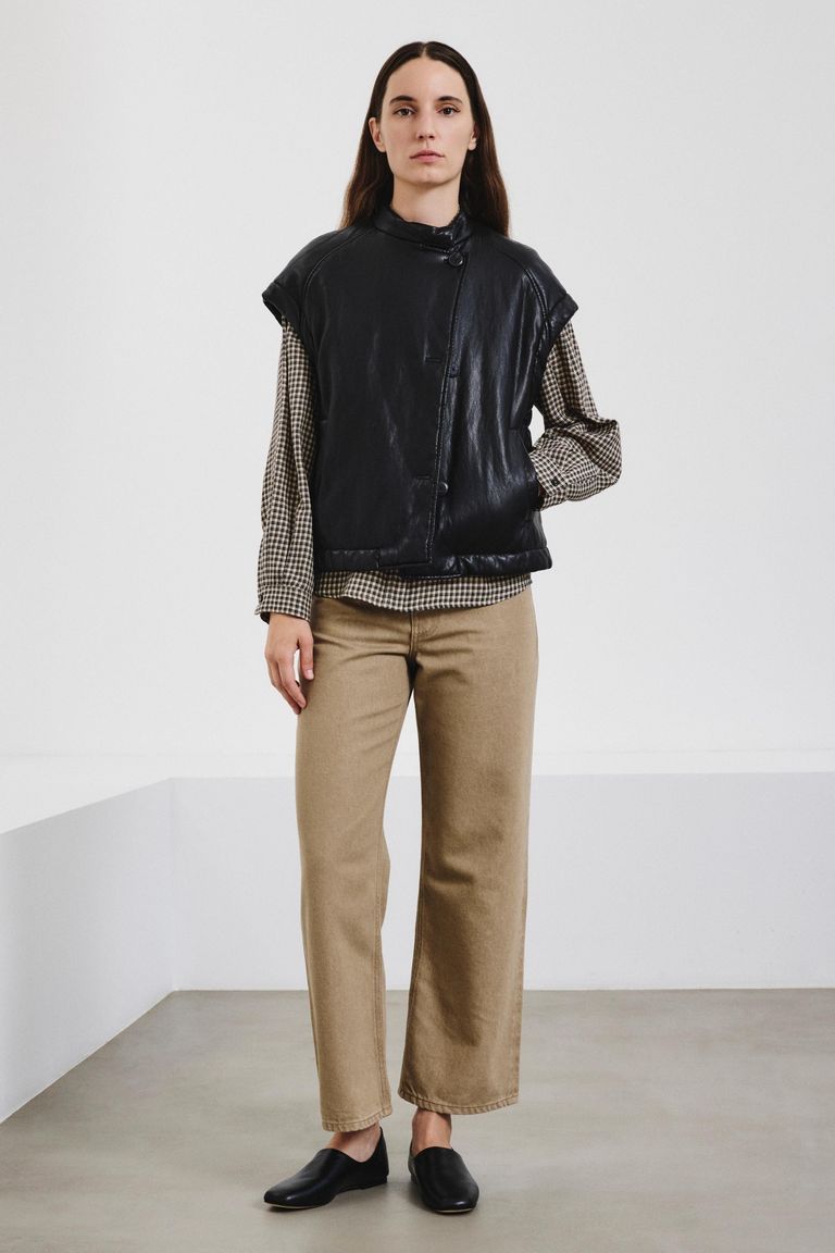 Gilet in ecopelle