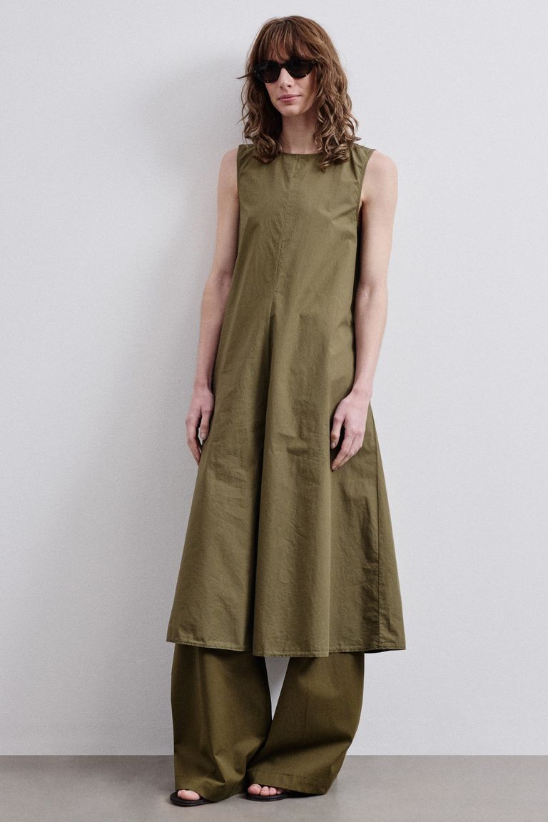Cotton poplin dress