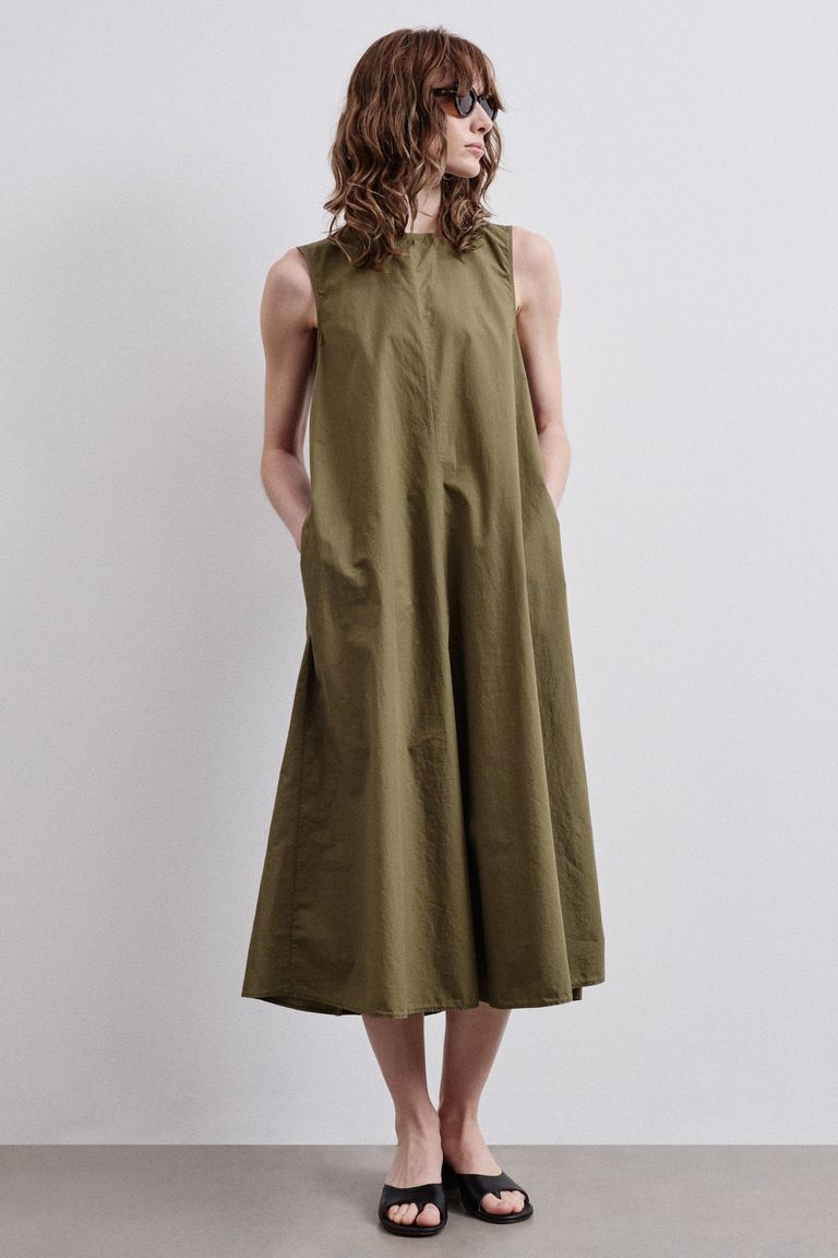Robe en popeline de coton