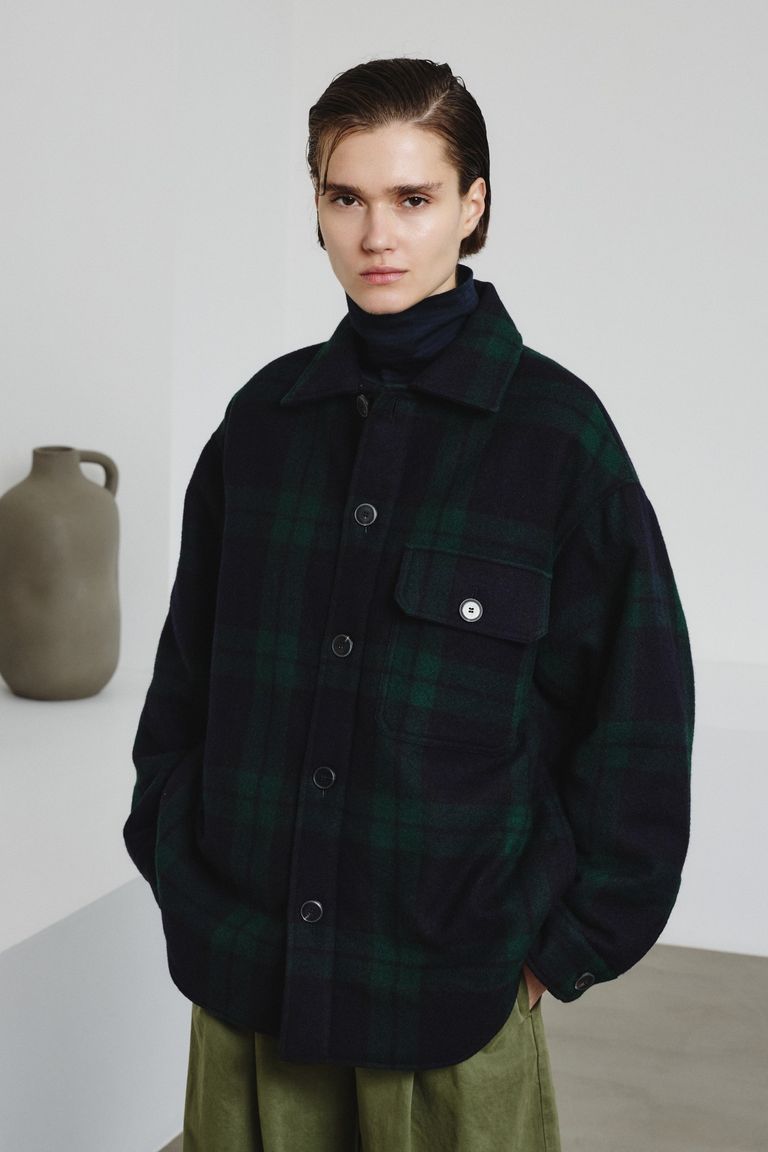 Camicia outerwear in tartan
