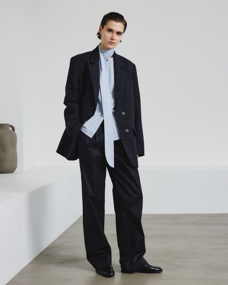 Veste en micro carreaux
