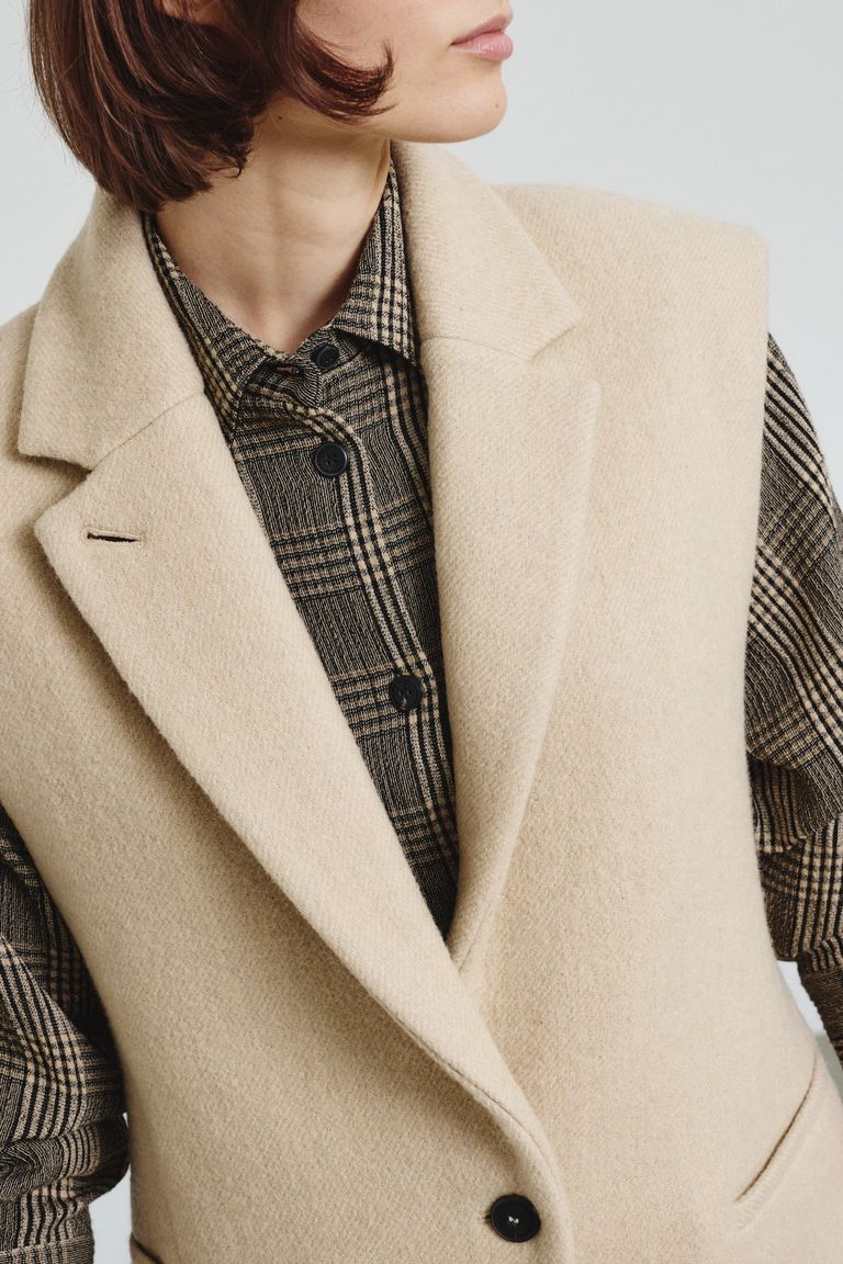 Double wool vest