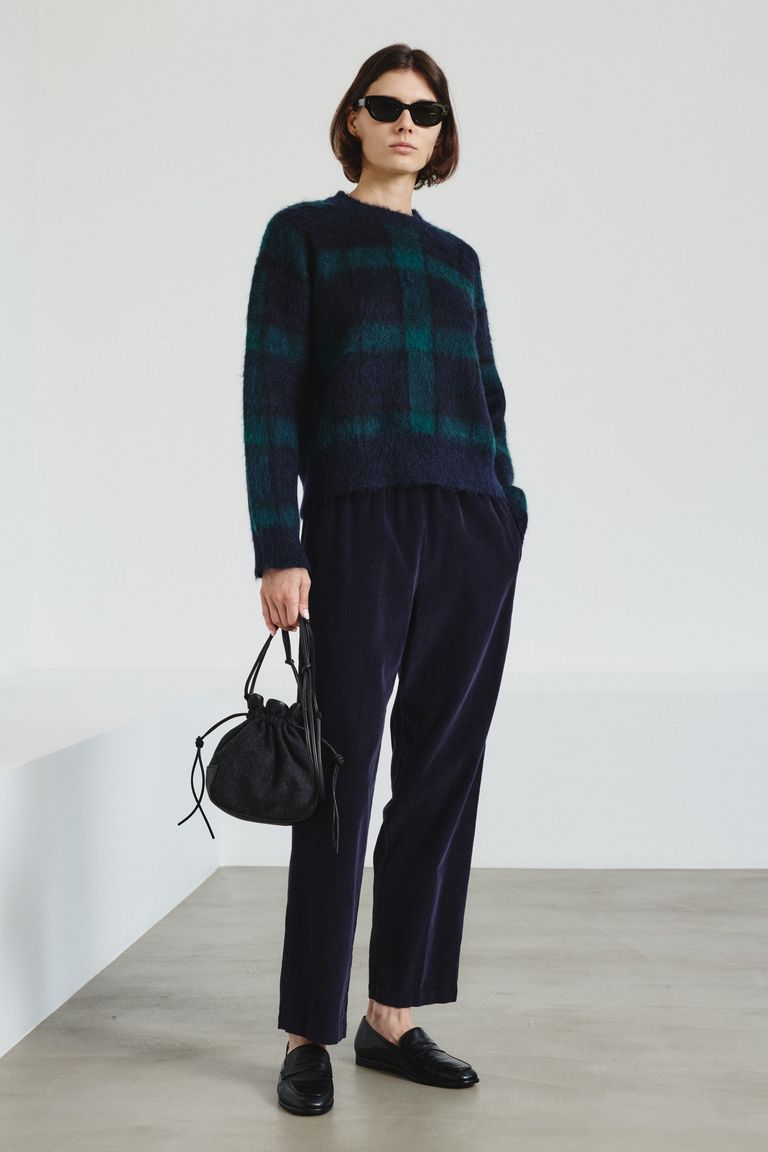 Pantalone jogging in velluto millerighe