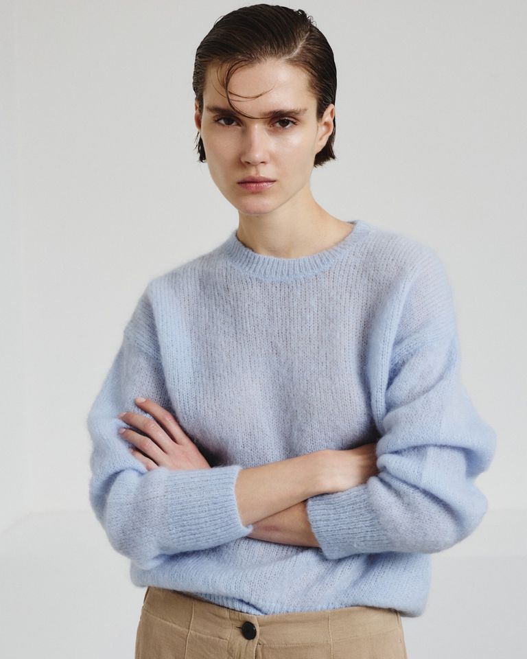 Col rond en mohair