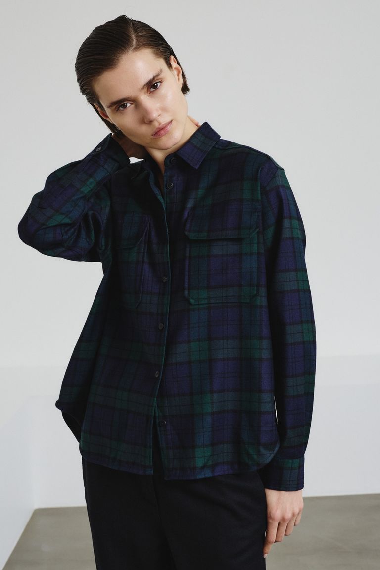 Camicia in flanella tartan