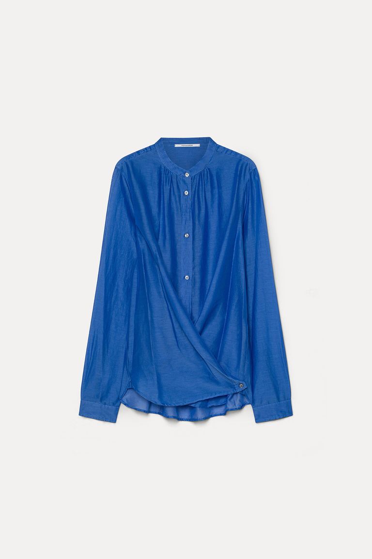 Camicia in mussola di cotone e seta
