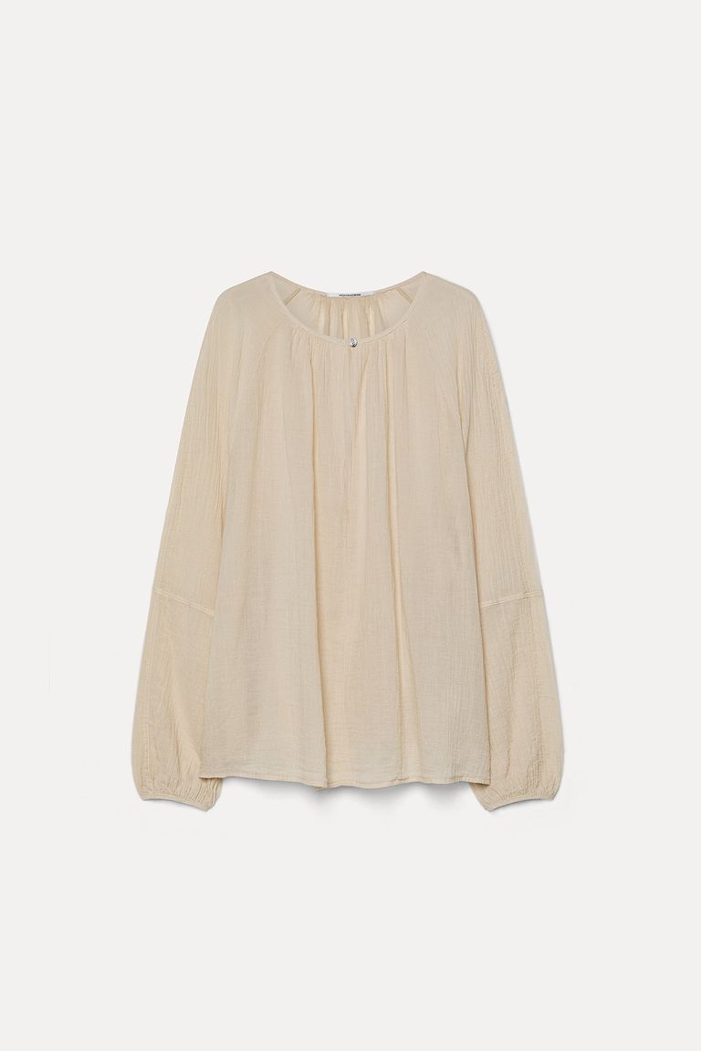 Blouse en gaze crêpe de coton biologique