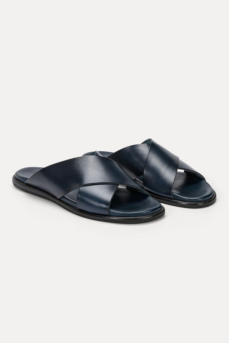 Slide sandals midnight blue