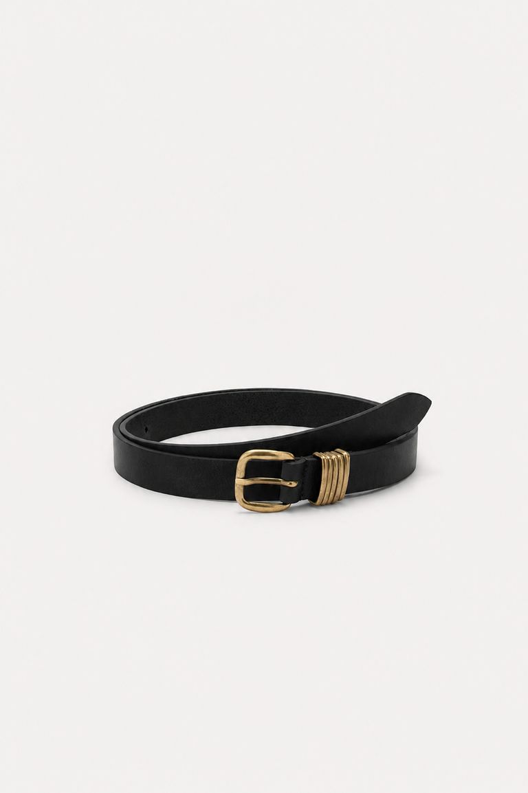 Ceinture en cuir noir