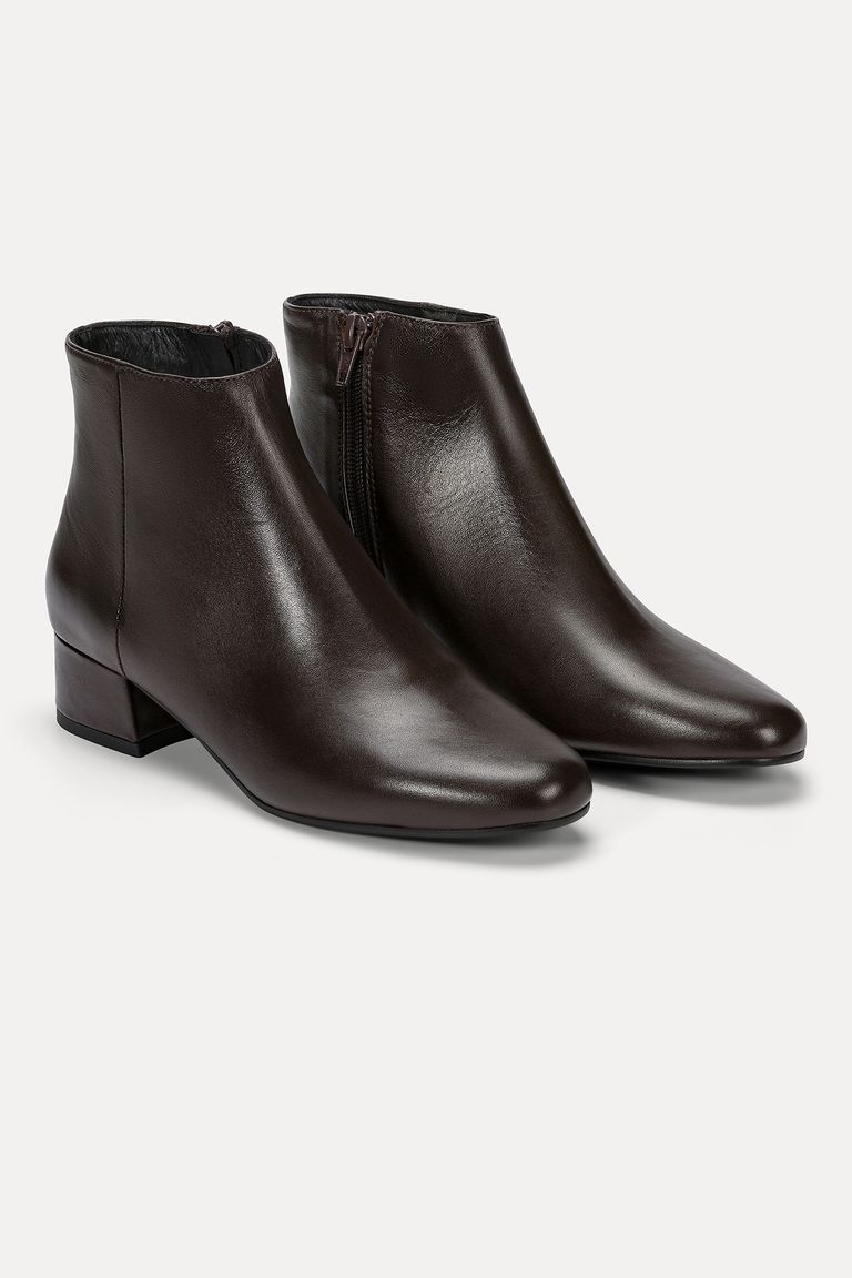 Nappa leather ankle boot