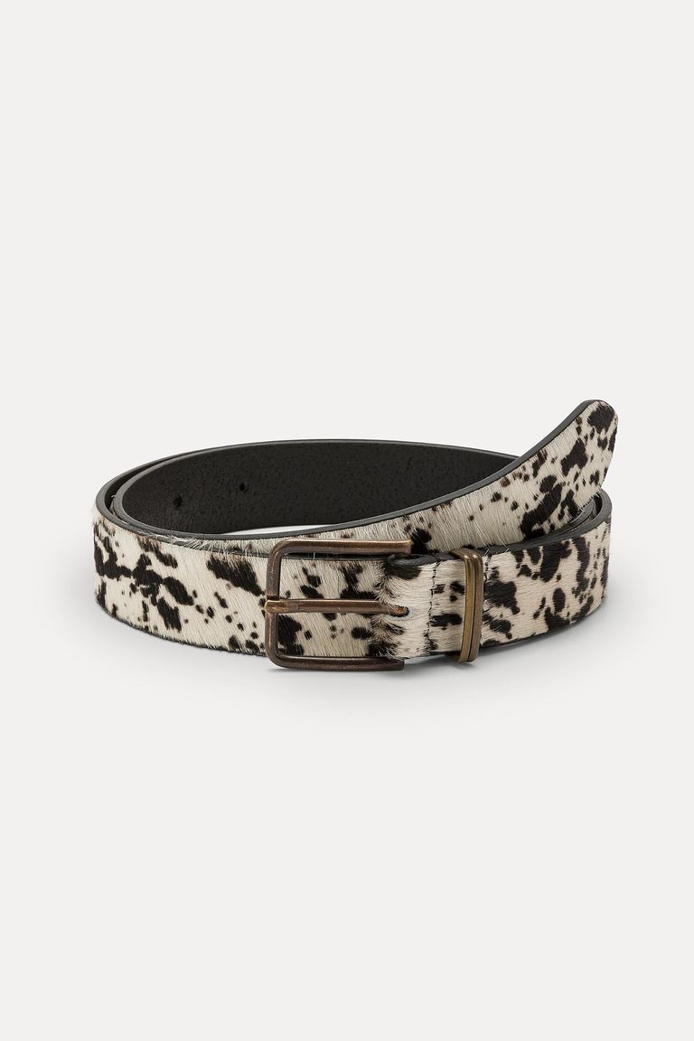 Ceinture en cuir de poney tacheté