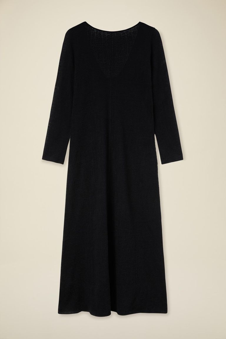 Robe en jersey jacquard de laine