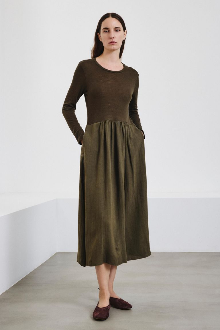 Wool jersey dress