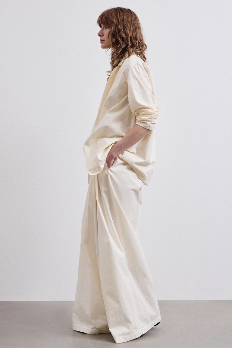 Veste en sergé de coton. beurre