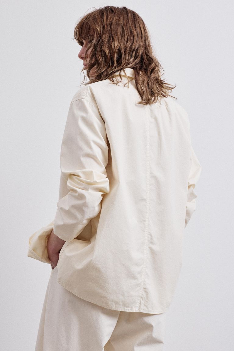 Veste en sergé de coton. beurre