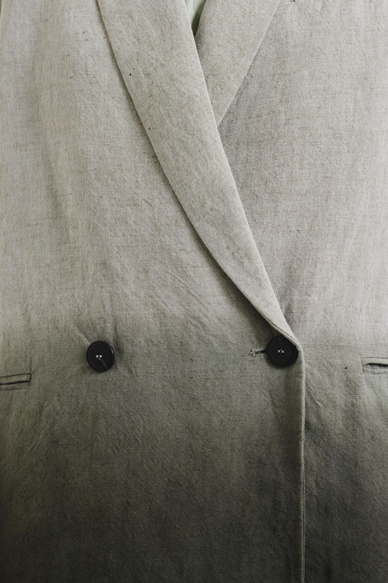 Dégradé slub cotton jacket olive
