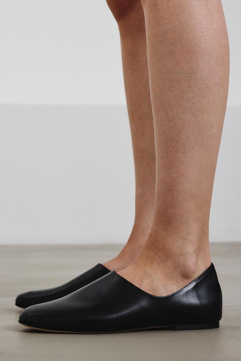 Nappa Leather Slippers black