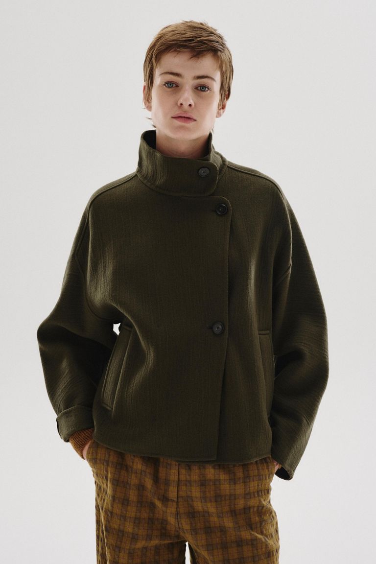 Wool and cashmere cloth jacket