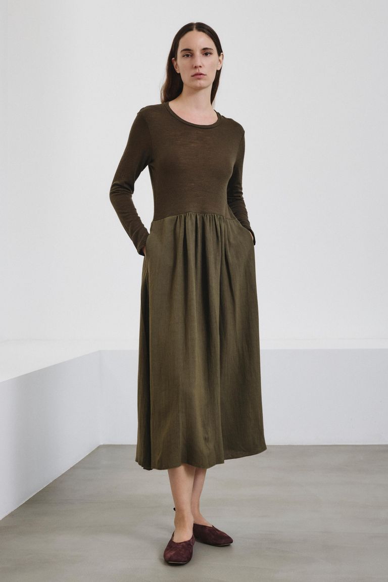 Wool jersey dress