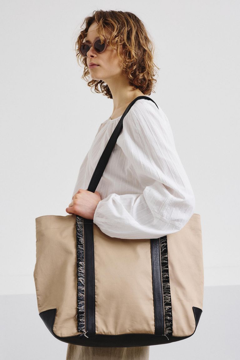 Cotton drill bag sand
