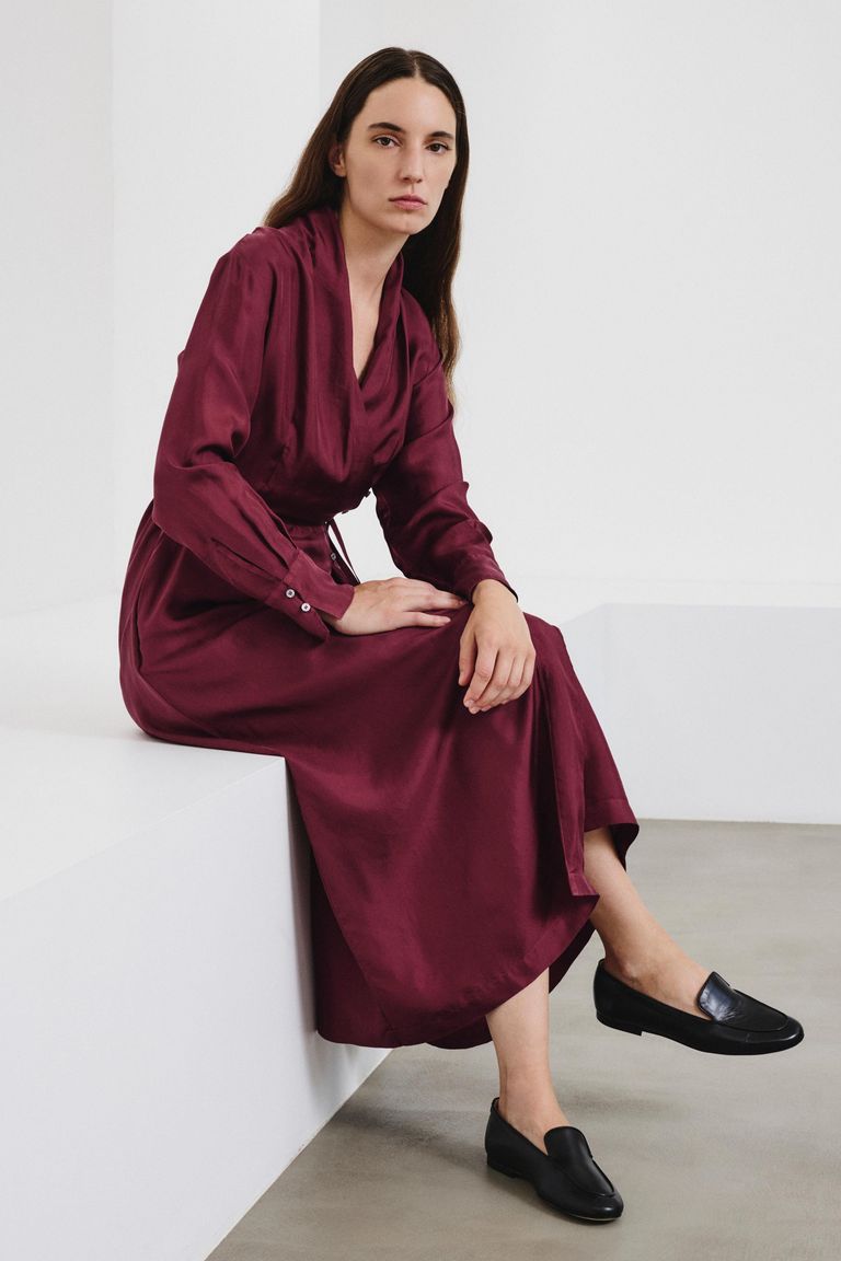 Silk habotai dress