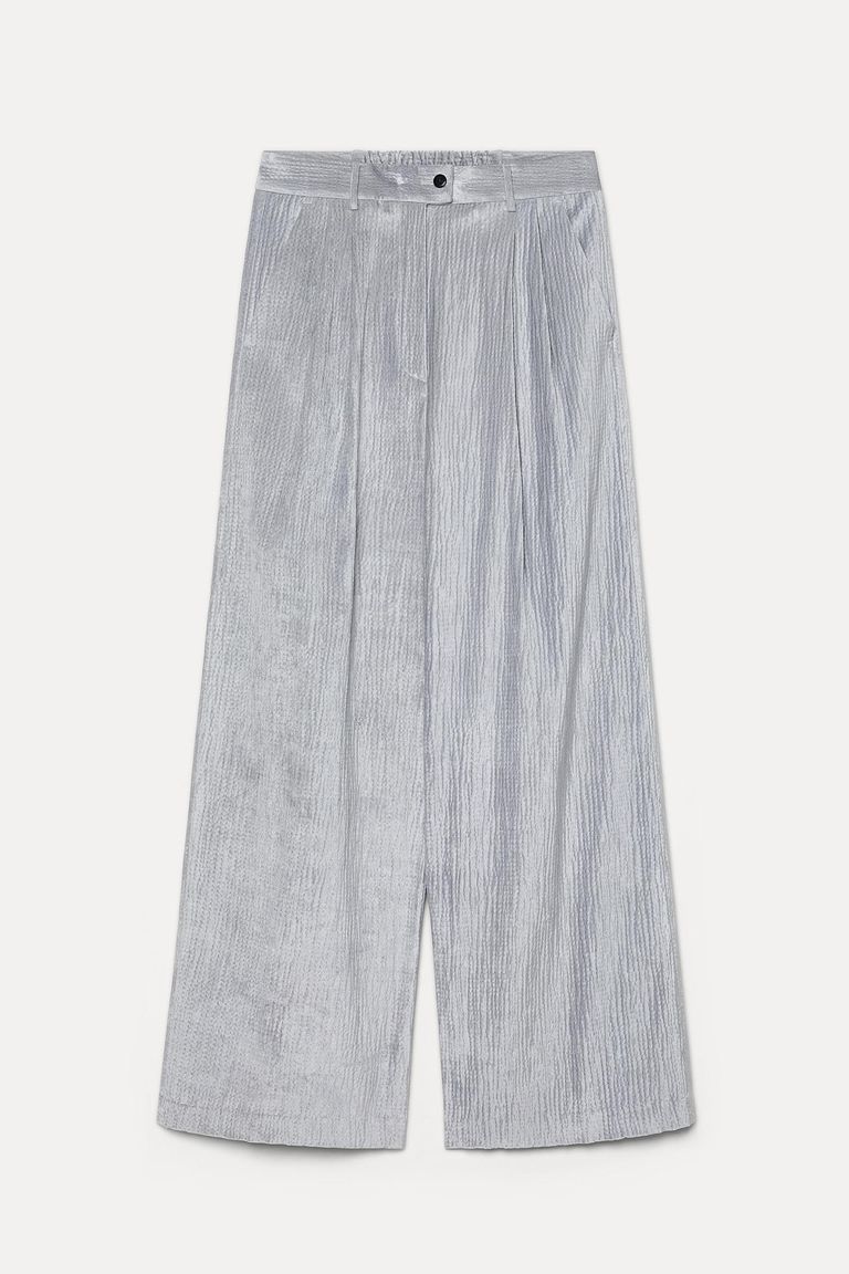 Pantalon sartoriale en velours martelé