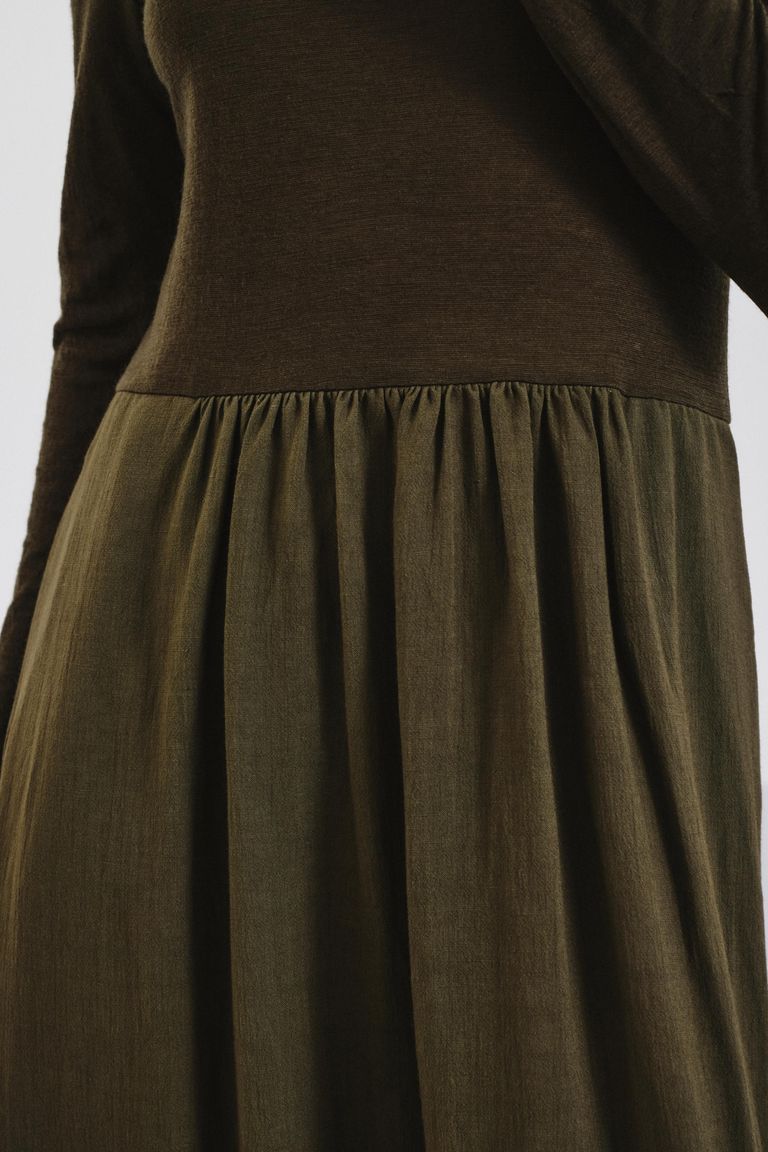 Wool jersey dress