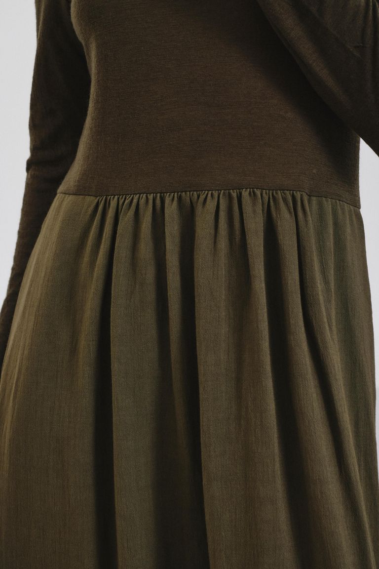 Wool jersey dress