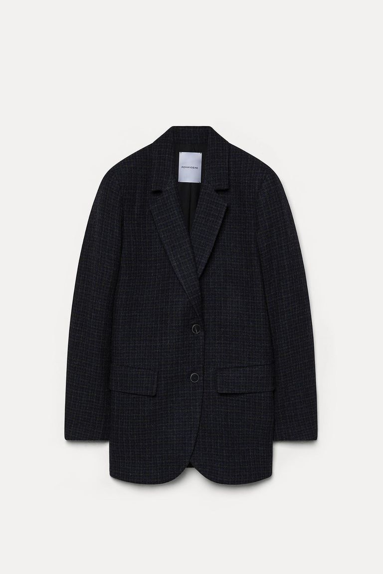 Giacca in micro check