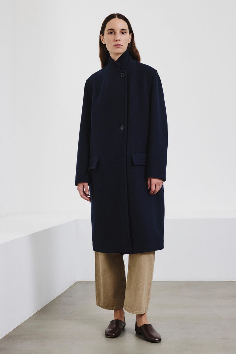 Cappotto in panno di lana e cashmere