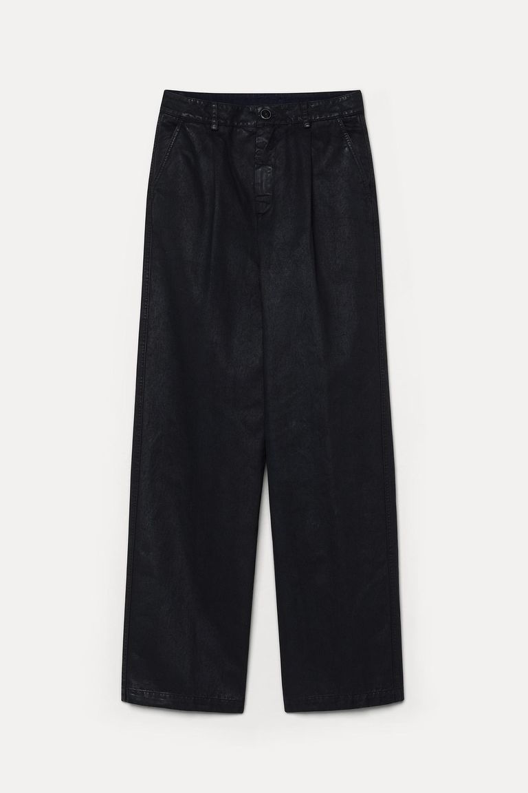 Pantalone  in drill di cotone mano pelle