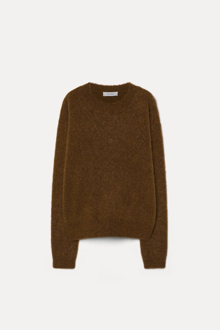 Crewneck mohair sweater