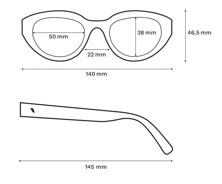 "Honey" sunglasses in pink acetate