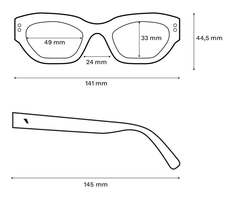 "Bitter" sunglasses in savannah-colored acetate